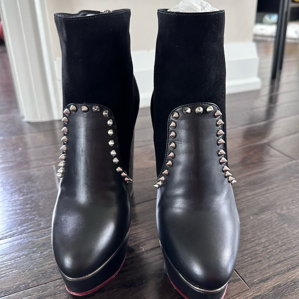 Charlotte Olymplia Suede Heeled Boots